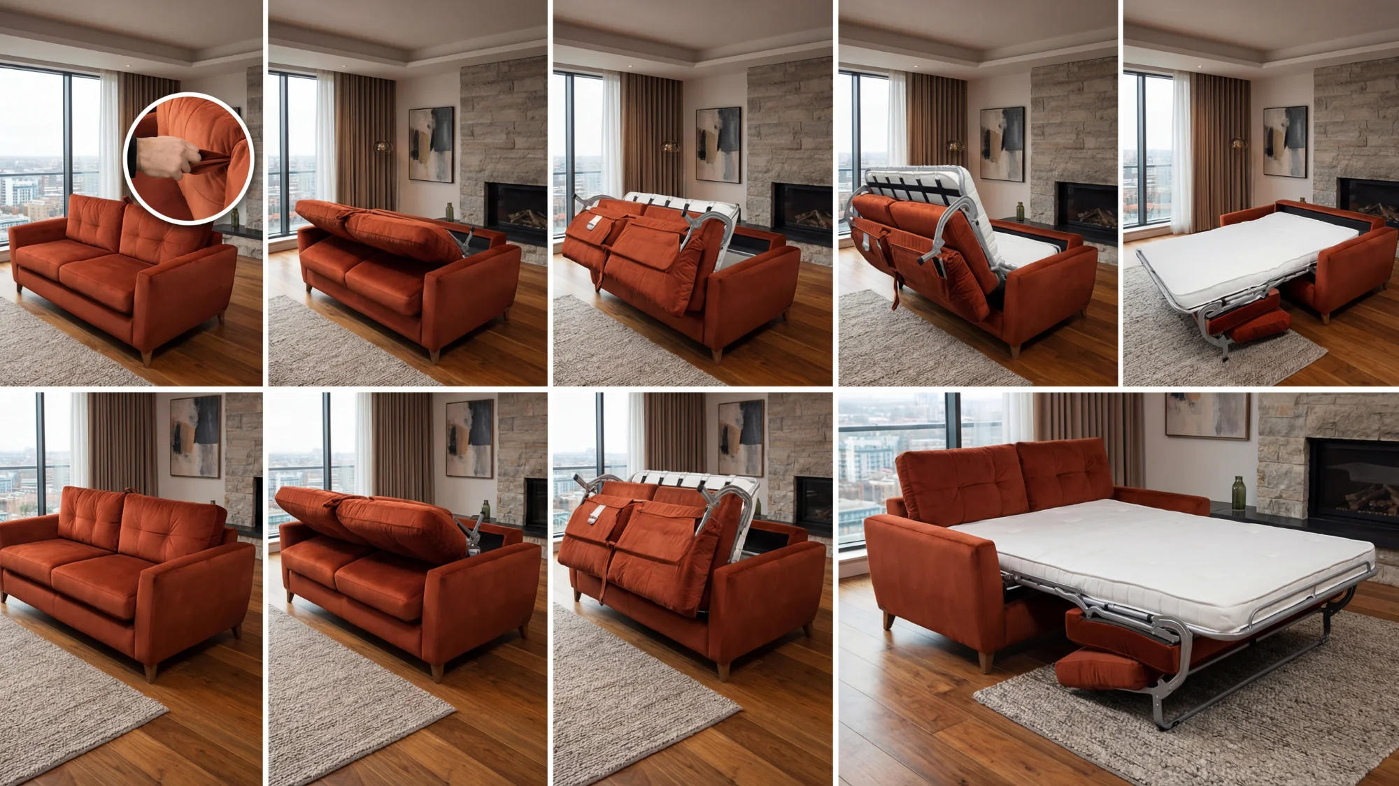 Riana Sedac Roll Out Action Sofa Bed - Image 7